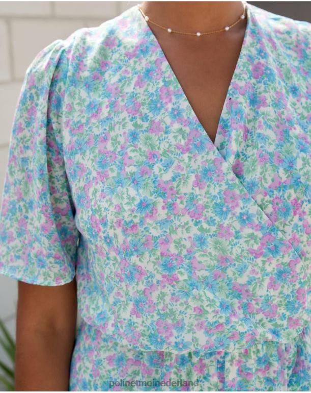 nl Polin et moi jurk gekruist ainhoa denim JD28V14 kleding