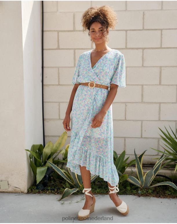 nl Polin et moi jurk gekruist ainhoa denim JD28V14 kleding