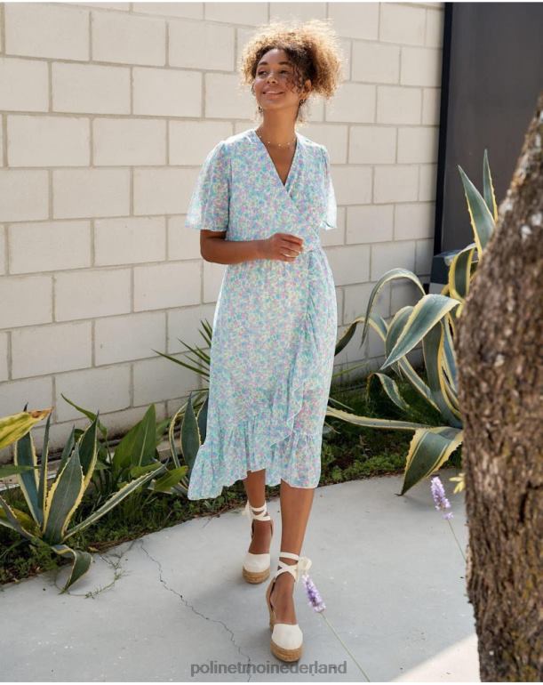 nl Polin et moi jurk gekruist ainhoa denim JD28V14 kleding