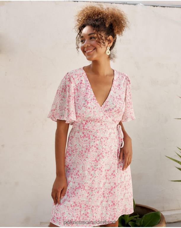 nl Polin et moi jurk gekruist xiomara roos JD28V8 kleding