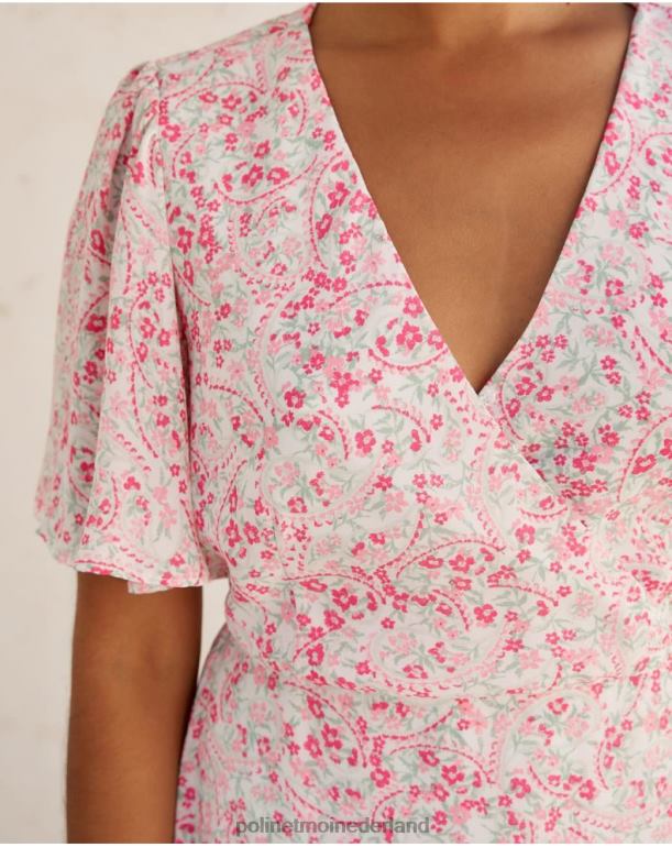 nl Polin et moi jurk gekruist xiomara roos JD28V8 kleding