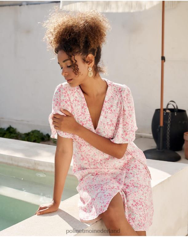 nl Polin et moi jurk gekruist xiomara roos JD28V8 kleding