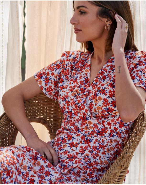 nl Polin et moi jurk gekruiste dina mango JD28V57 kleding