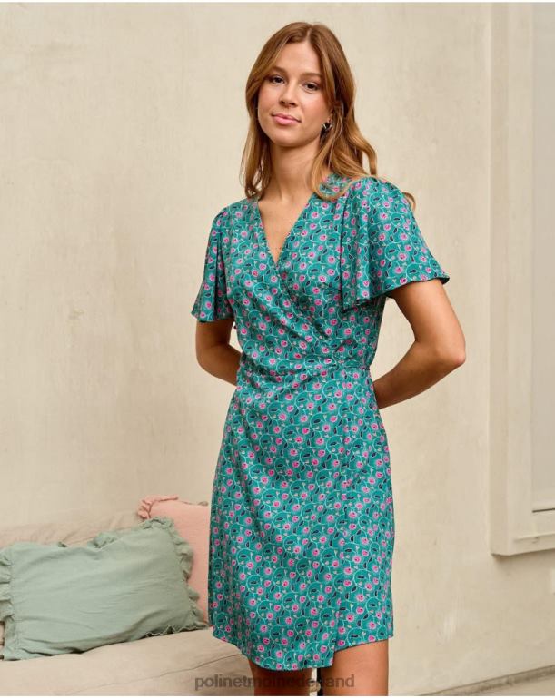 nl Polin et moi jurk gekruiste doli groen bos JD28V87 kleding