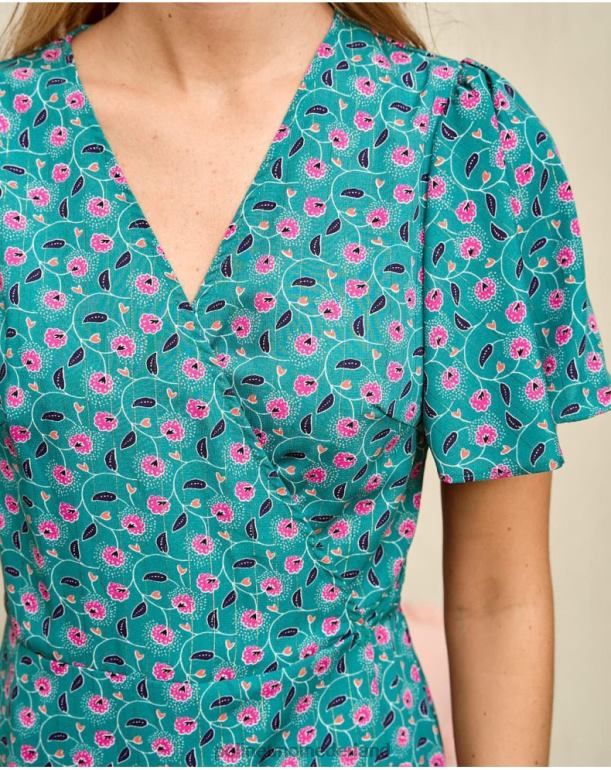 nl Polin et moi jurk gekruiste doli groen bos JD28V87 kleding