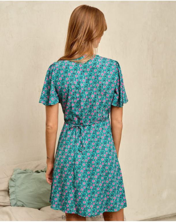 nl Polin et moi jurk gekruiste doli groen bos JD28V87 kleding