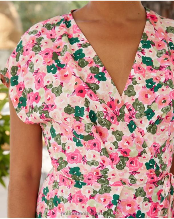 nl Polin et moi jurk gekruiste tana framboos JD28V23 kleding