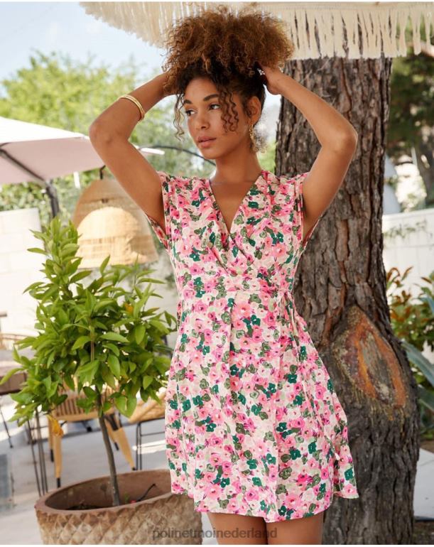 nl Polin et moi jurk gekruiste tana framboos JD28V23 kleding