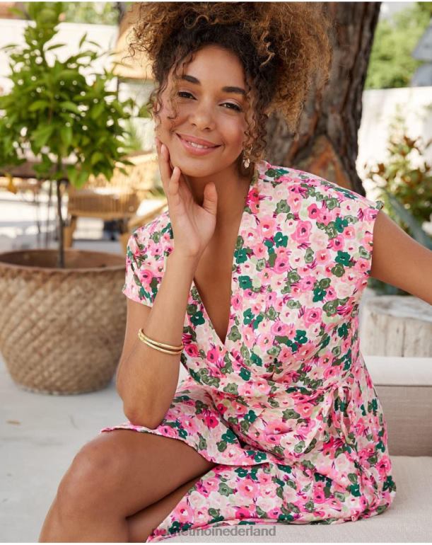 nl Polin et moi jurk gekruiste tana framboos JD28V23 kleding