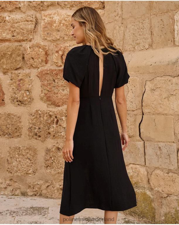 nl Polin et moi jurkmouwen eiria zwart JD28V126 kleding