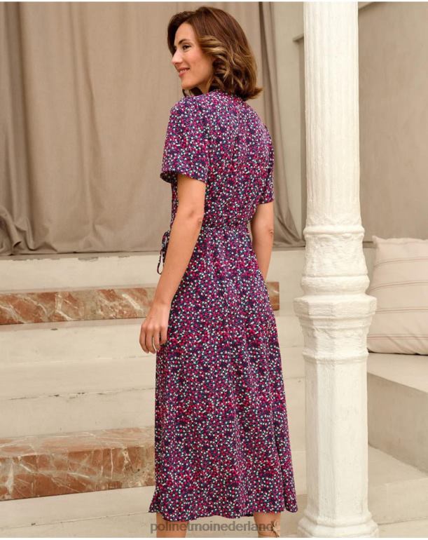 nl Polin et moi koraal gekruiste jurk marien JD28V75 kleding