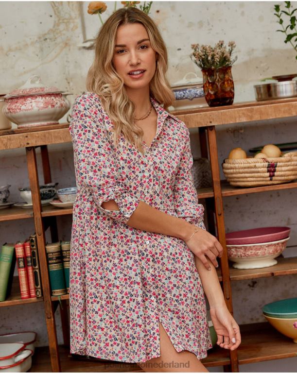 nl Polin et moi korte jurk van Denise framboos JD28V144 kleding