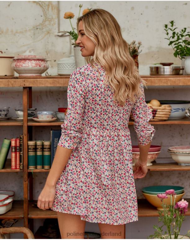 nl Polin et moi korte jurk van Denise framboos JD28V144 kleding