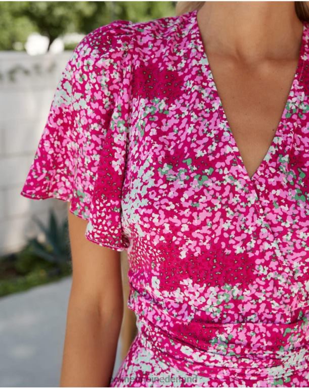 nl Polin et moi korte levensduur jurk framboos JD28V24 kleding