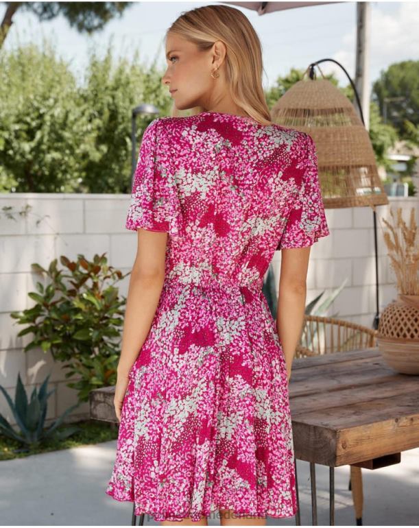 nl Polin et moi korte levensduur jurk framboos JD28V24 kleding