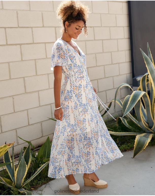 nl Polin et moi lange jurk denim JD28V18 kleding