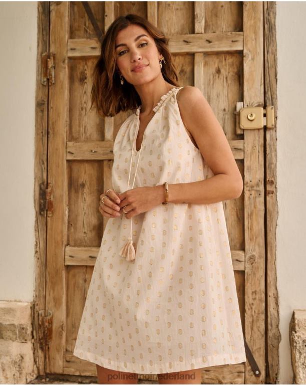 nl Polin et moi lurex cinty jurkje naakt JD28V60 kleding