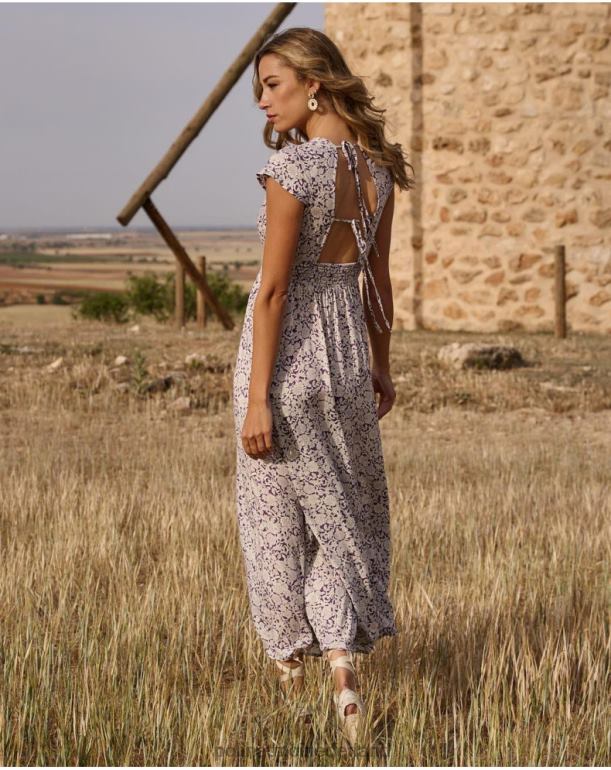 nl Polin et moi magdal midi-jurk lila JD28V111 kleding