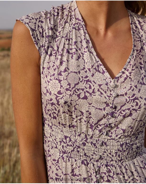 nl Polin et moi magdal midi-jurk lila JD28V111 kleding