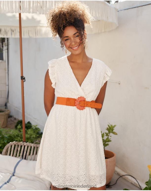 nl Polin et moi mina opengewerkte jurk rauw JD28V37 kleding