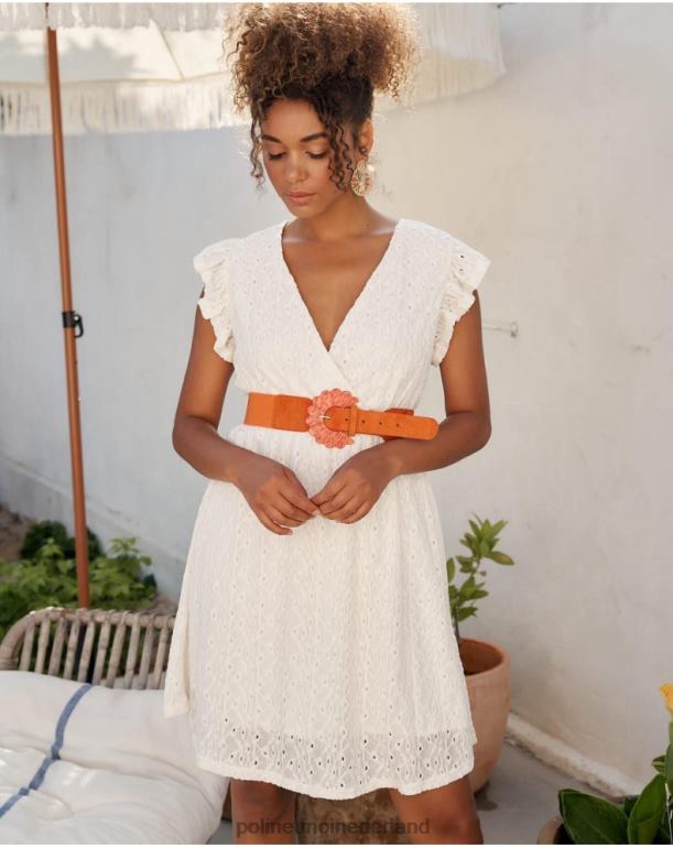 nl Polin et moi mina opengewerkte jurk rauw JD28V37 kleding