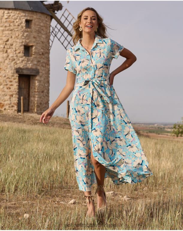 nl Polin et moi narey overhemdjurk hemel- JD28V99 kleding