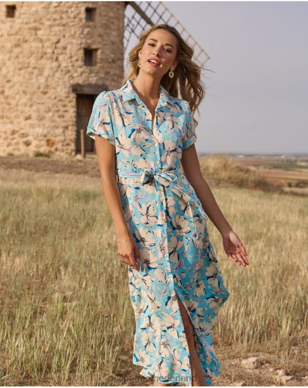 nl Polin et moi narey overhemdjurk hemel- JD28V99 kleding