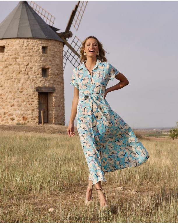 nl Polin et moi narey overhemdjurk hemel- JD28V99 kleding