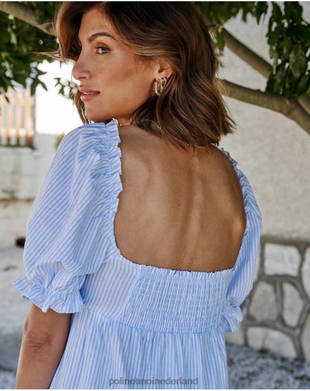 nl Polin et moi romma knoop jurk hemel- JD28V71 kleding