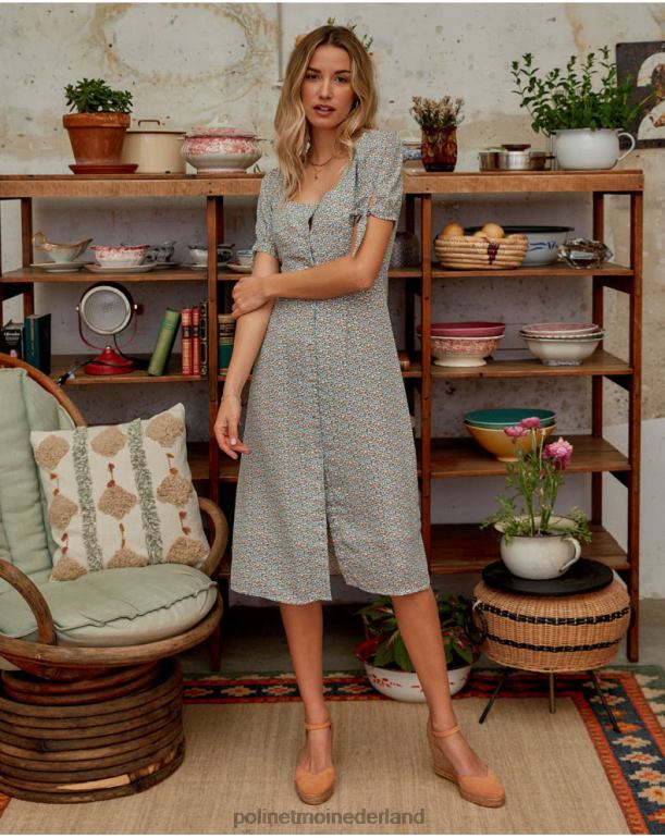nl Polin et moi roosjes jurk doris hemel- JD28V125 kleding