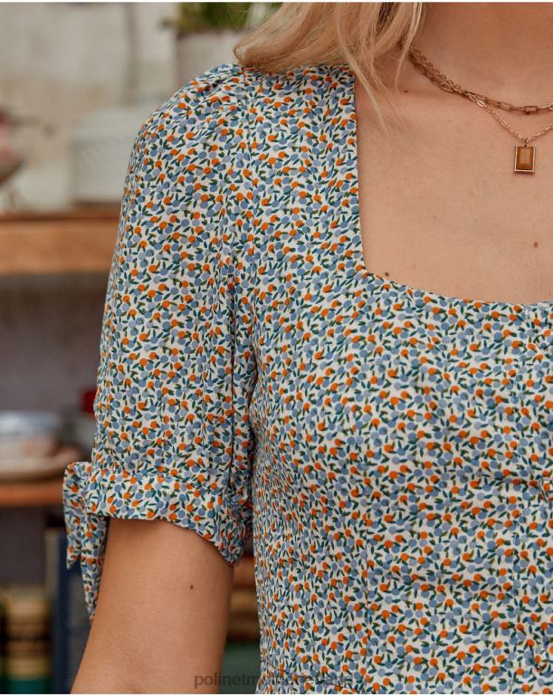 nl Polin et moi roosjes jurk doris hemel- JD28V125 kleding