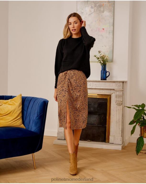 nl Polin et moi jade knoop rok kameel JD28V312 kleding