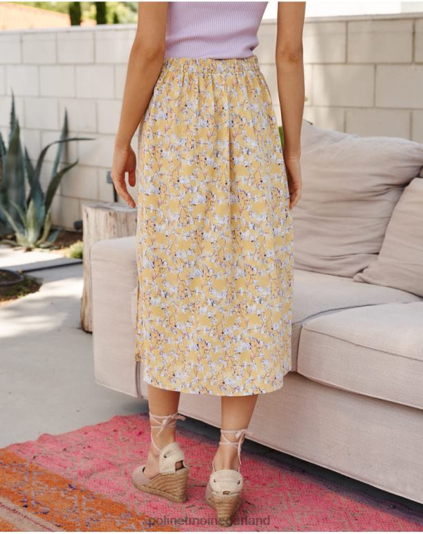 nl Polin et moi rok bloemen genevieve geel JD28V297 kleding