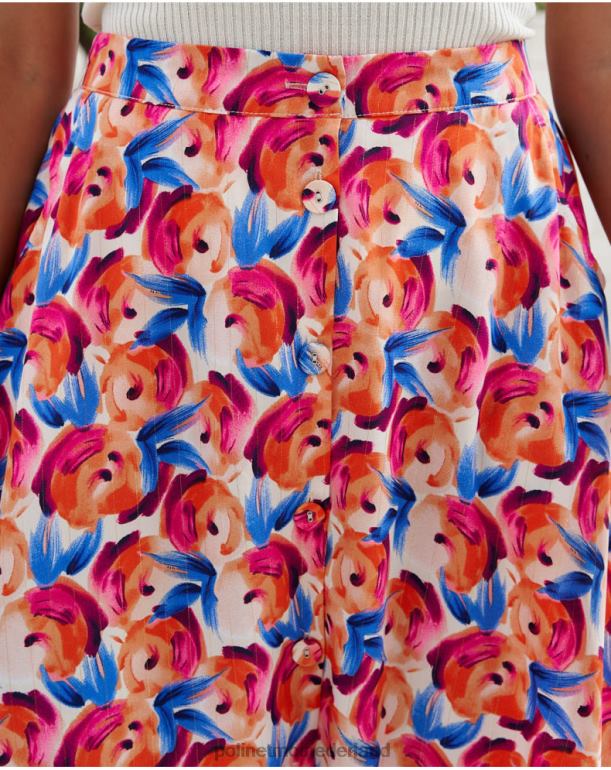 nl Polin et moi rok bloemen hannah oranje JD28V320 kleding