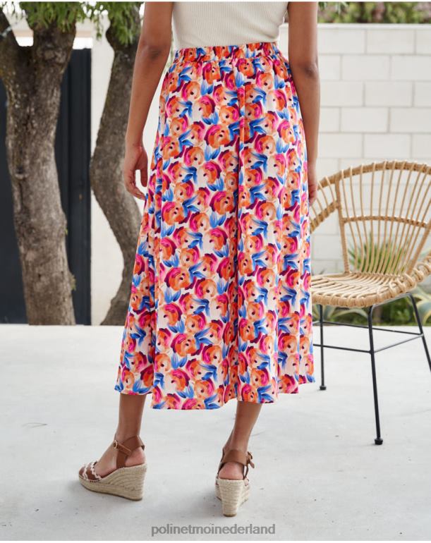 nl Polin et moi rok bloemen hannah oranje JD28V320 kleding