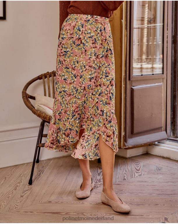 nl Polin et moi rok ruche iraide roos JD28V324 kleding