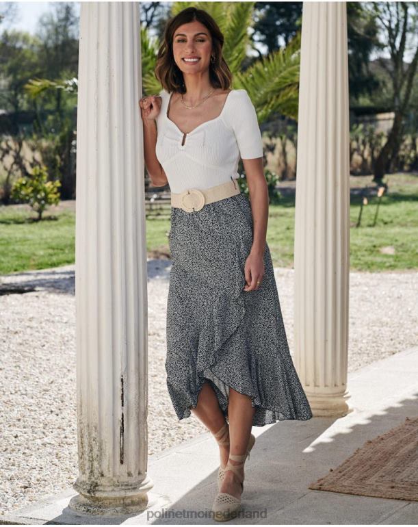 nl Polin et moi savanne met gekruiste rok zwart JD28V310 kleding