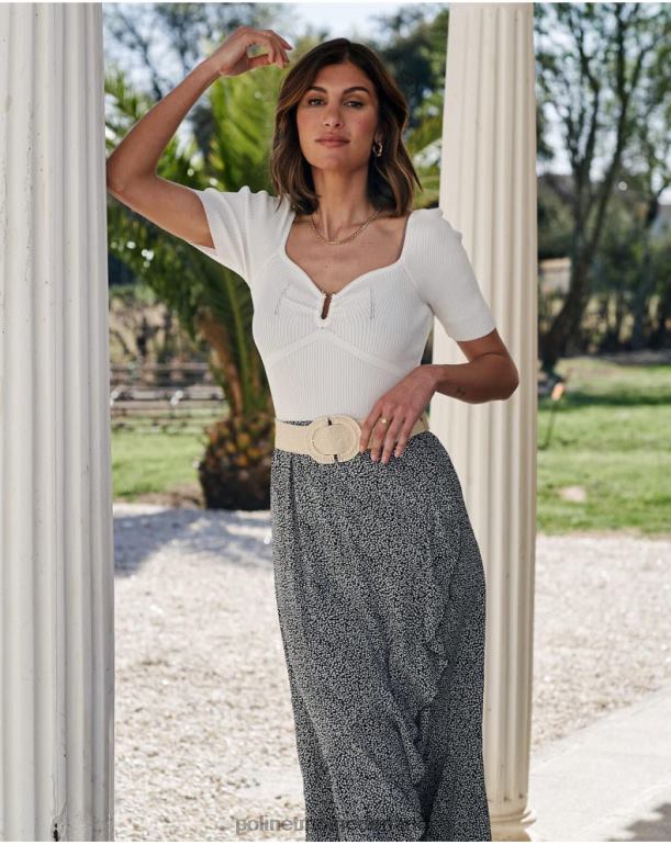 nl Polin et moi savanne met gekruiste rok zwart JD28V310 kleding