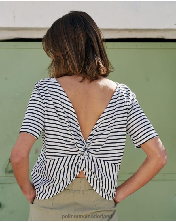 nl Polin et moi T-shirt met patystrepen marien JD28V259 kleding