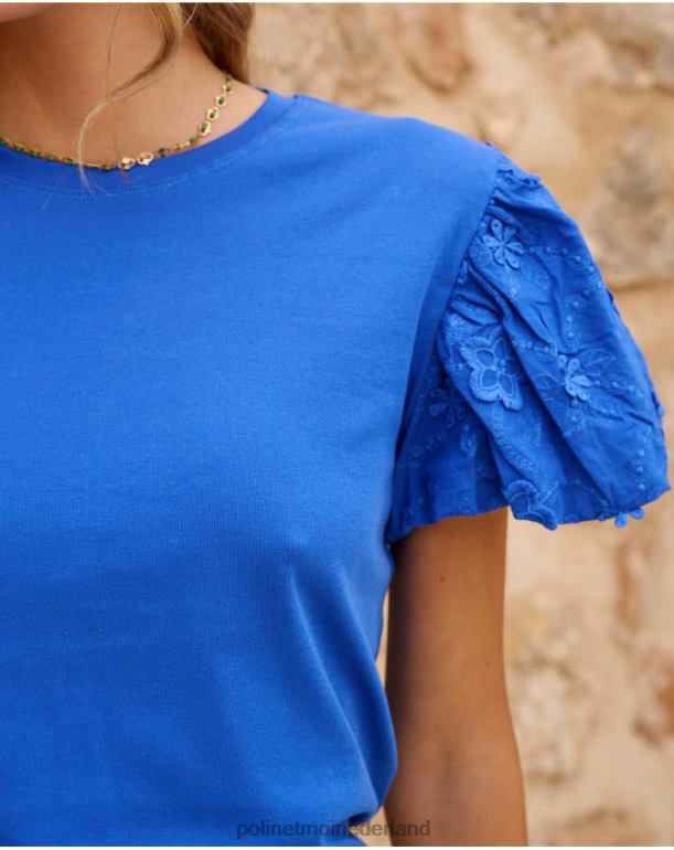 nl Polin et moi borduurwerk top glorie klein blauw JD28V265 kleding