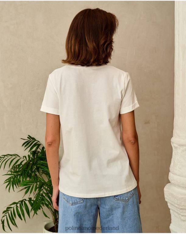 nl Polin et moi idoya harten t-shirt wit JD28V282 kleding