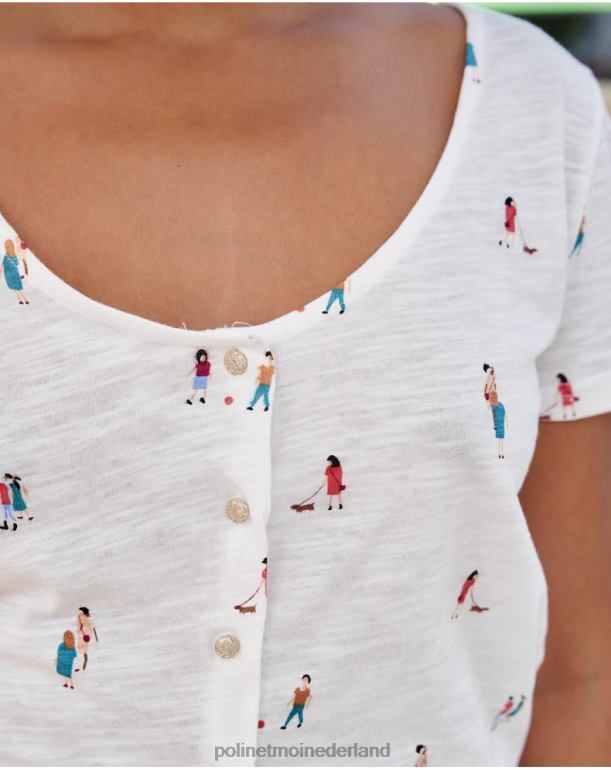 nl Polin et moi mensen beginnen met een t-shirt wit JD28V238 kleding