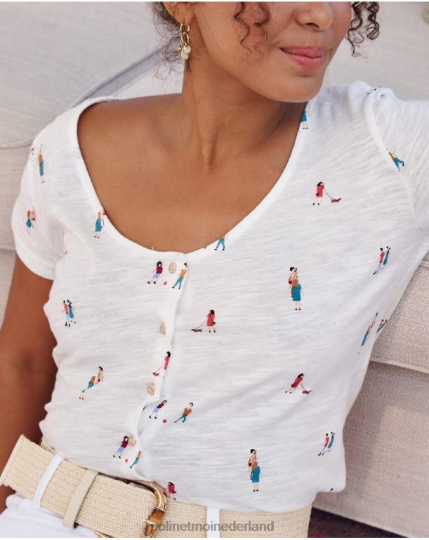 nl Polin et moi mensen beginnen met een t-shirt wit JD28V238 kleding