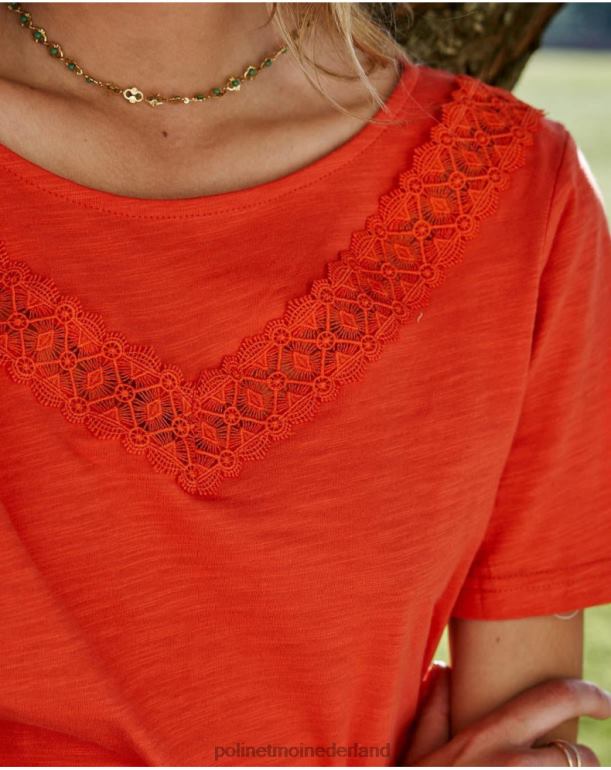 nl Polin et moi paty t-shirt koraal JD28V278 kleding