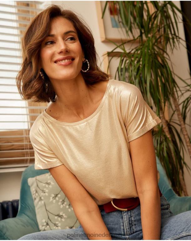 nl Polin et moi t-shirt brillo galia goud/platina JD28V289 kleding