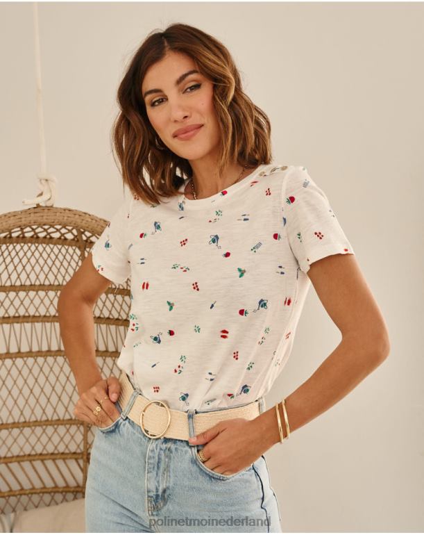 nl Polin et moi t-shirt douches zoraida wit JD28V261 kleding