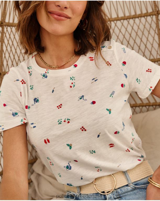 nl Polin et moi t-shirt douches zoraida wit JD28V261 kleding