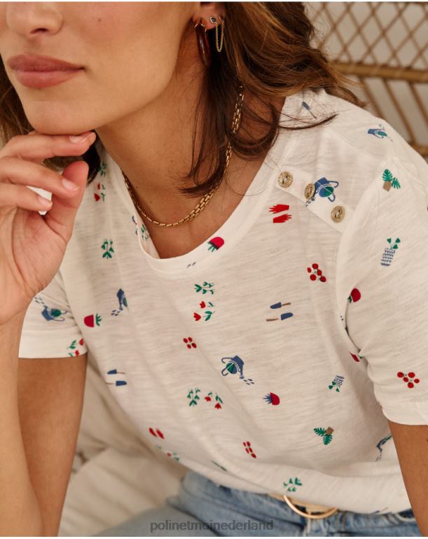 nl Polin et moi t-shirt douches zoraida wit JD28V261 kleding