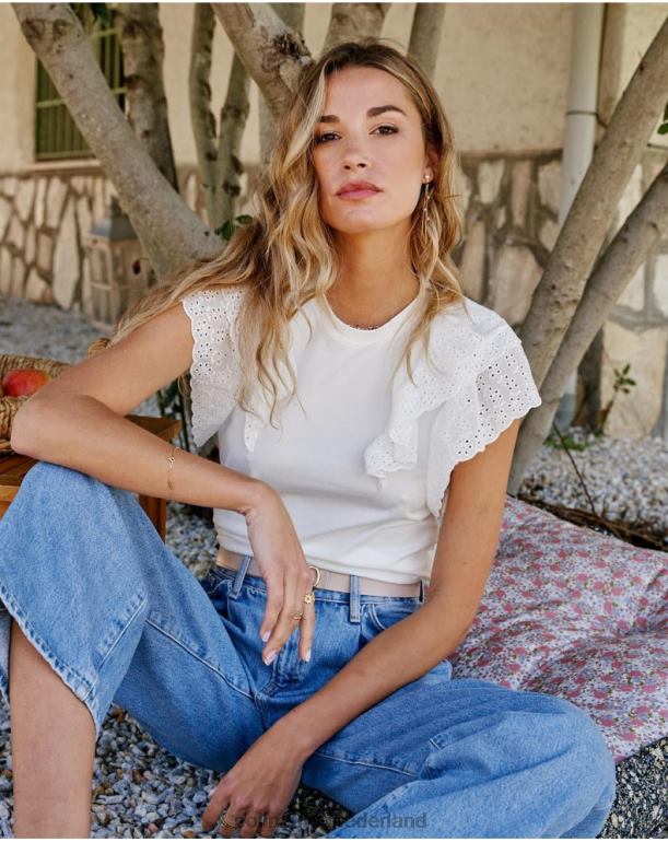 nl Polin et moi top gegolfde aymara wit JD28V266 kleding