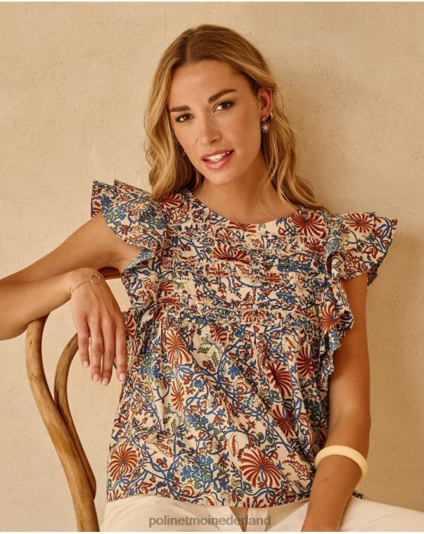 nl Polin et moi top gegolfde tiberia rauw JD28V277 kleding